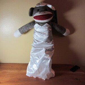3 for $40 - plush sock monkey princess penelope bride NWT 2016 brybelly (W4305)